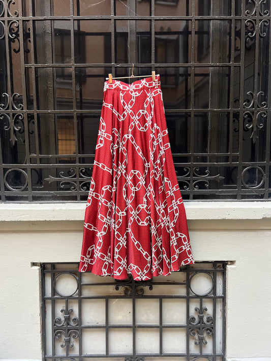 Gonna Malu’ satin Rossa con Catene