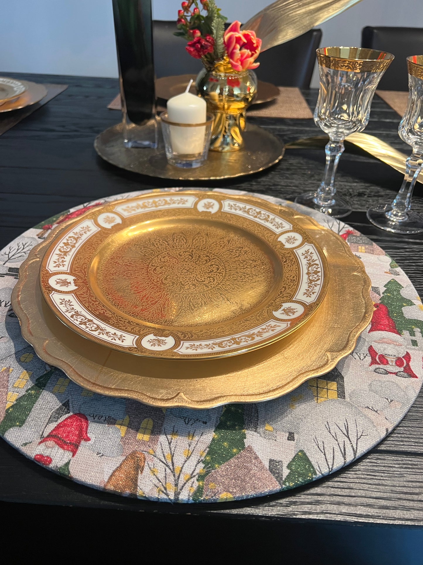 Sottopiatti con Nanetti Natalizi