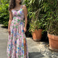 Gonna Franci e top Capri in Cotone a fiori