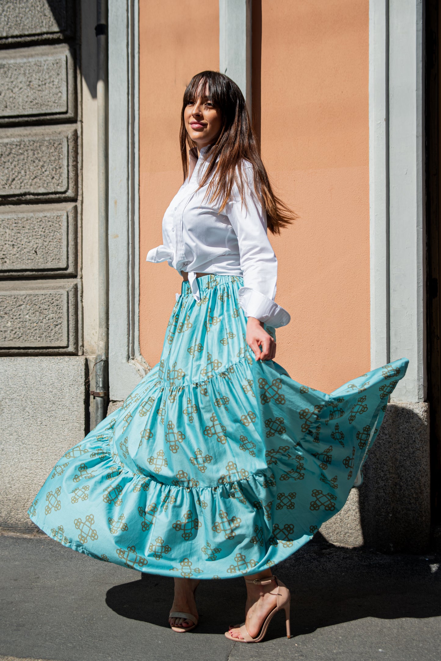 Gonna Franci Cotone Catene Tiffany