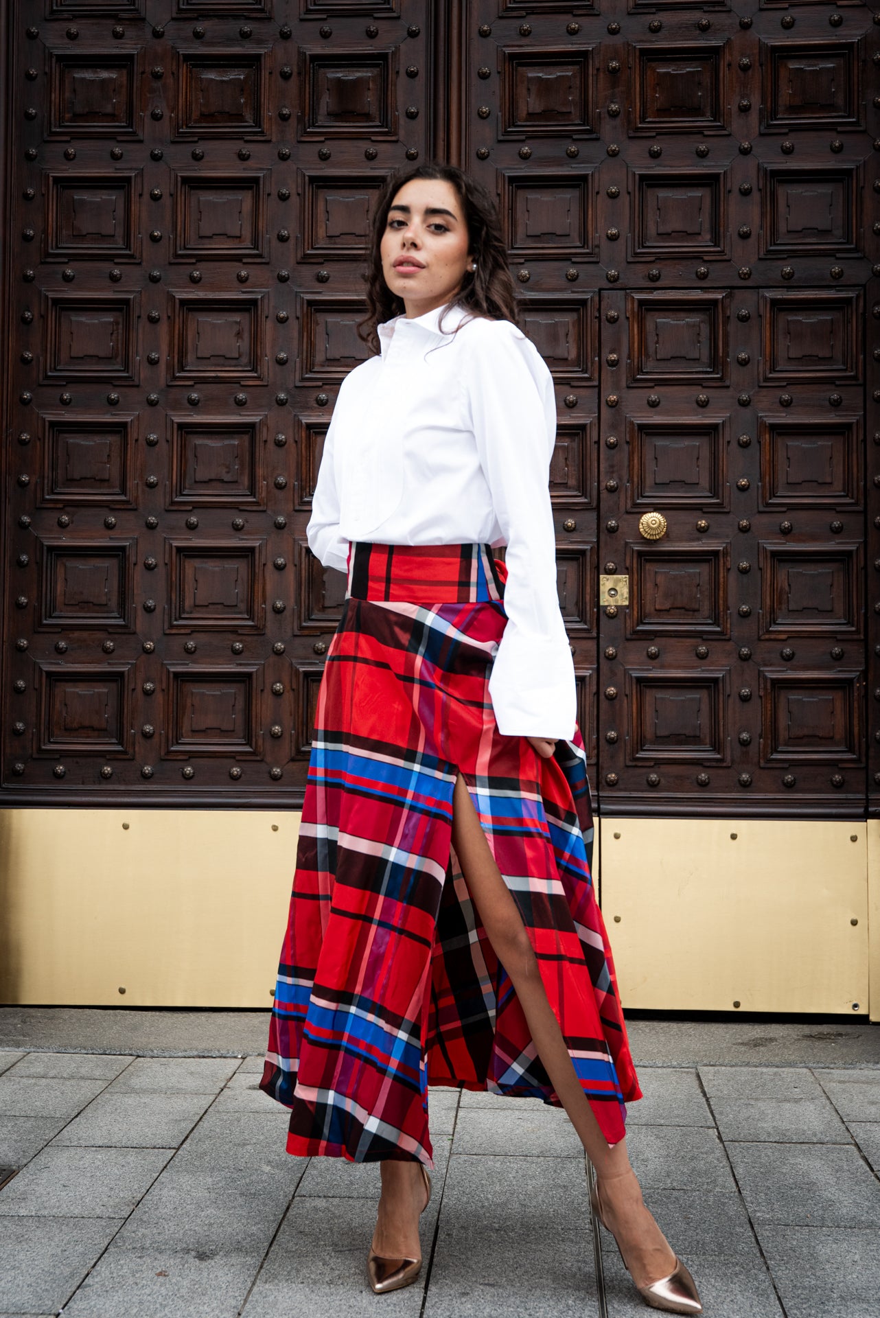 Gonna Antonia Scozzese rossa