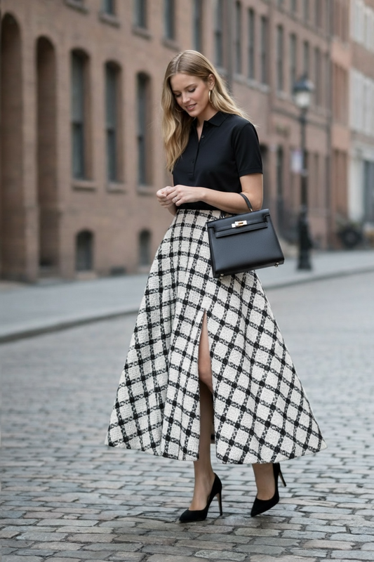 Gonna Antonia in tweed