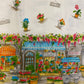Gonna Trompe-l’oeil Flowers Market