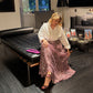 Gonna Valentina Paillettes e Cristalli LUXURY EDITION malva