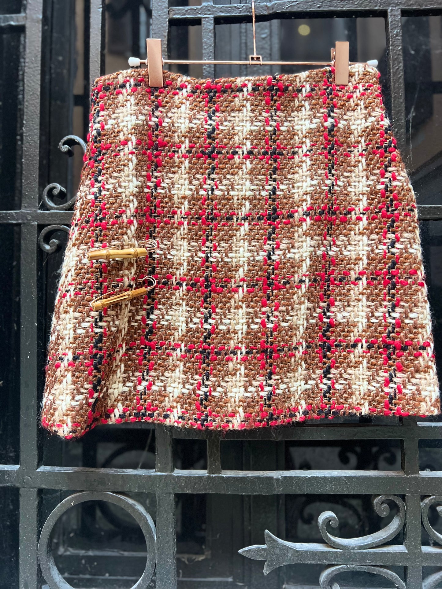 Gonna Monica in Lana con Spille