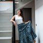 Gonna Franci Cotone Liberty Blu