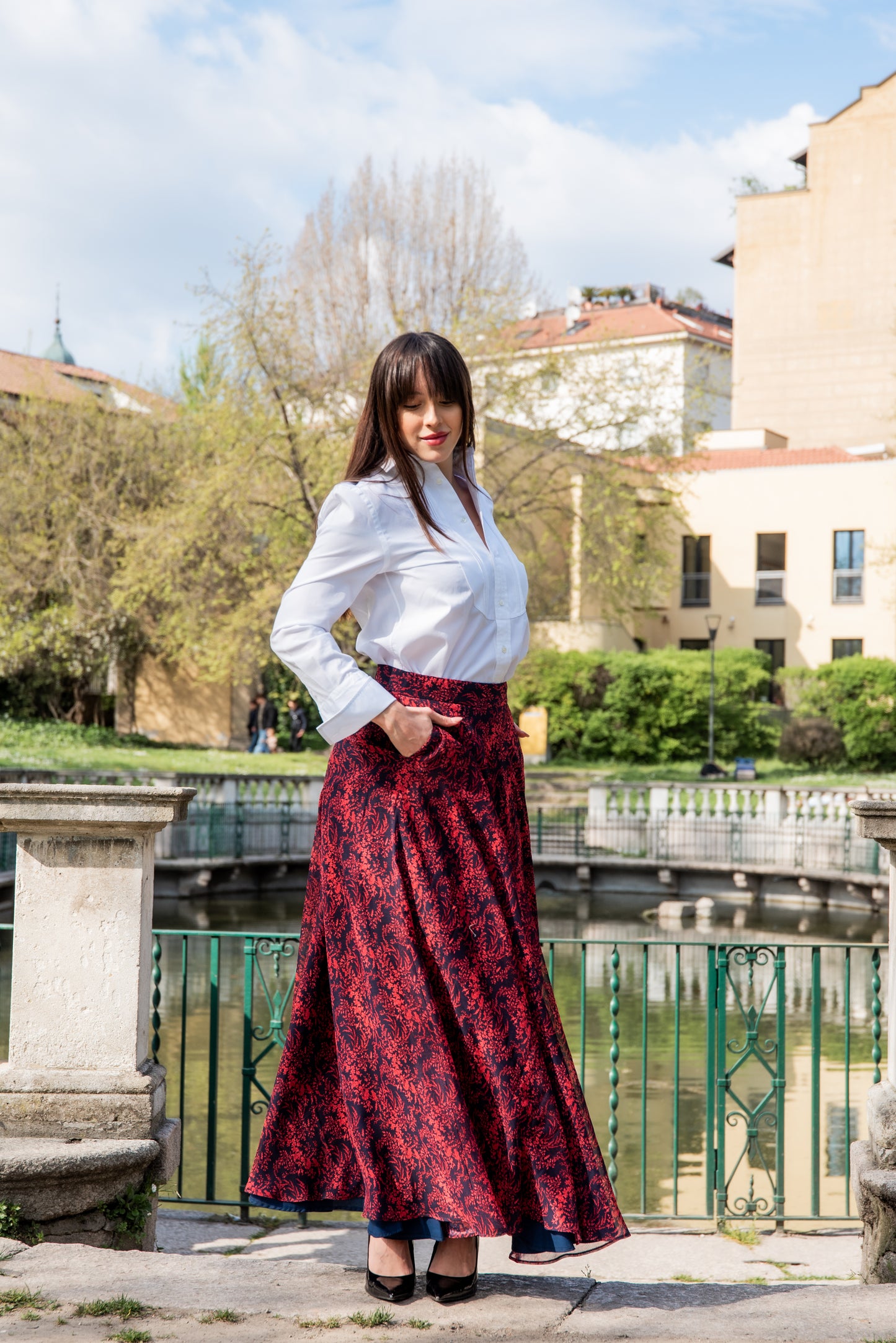 Gonna Malu’ Chiffon Blu