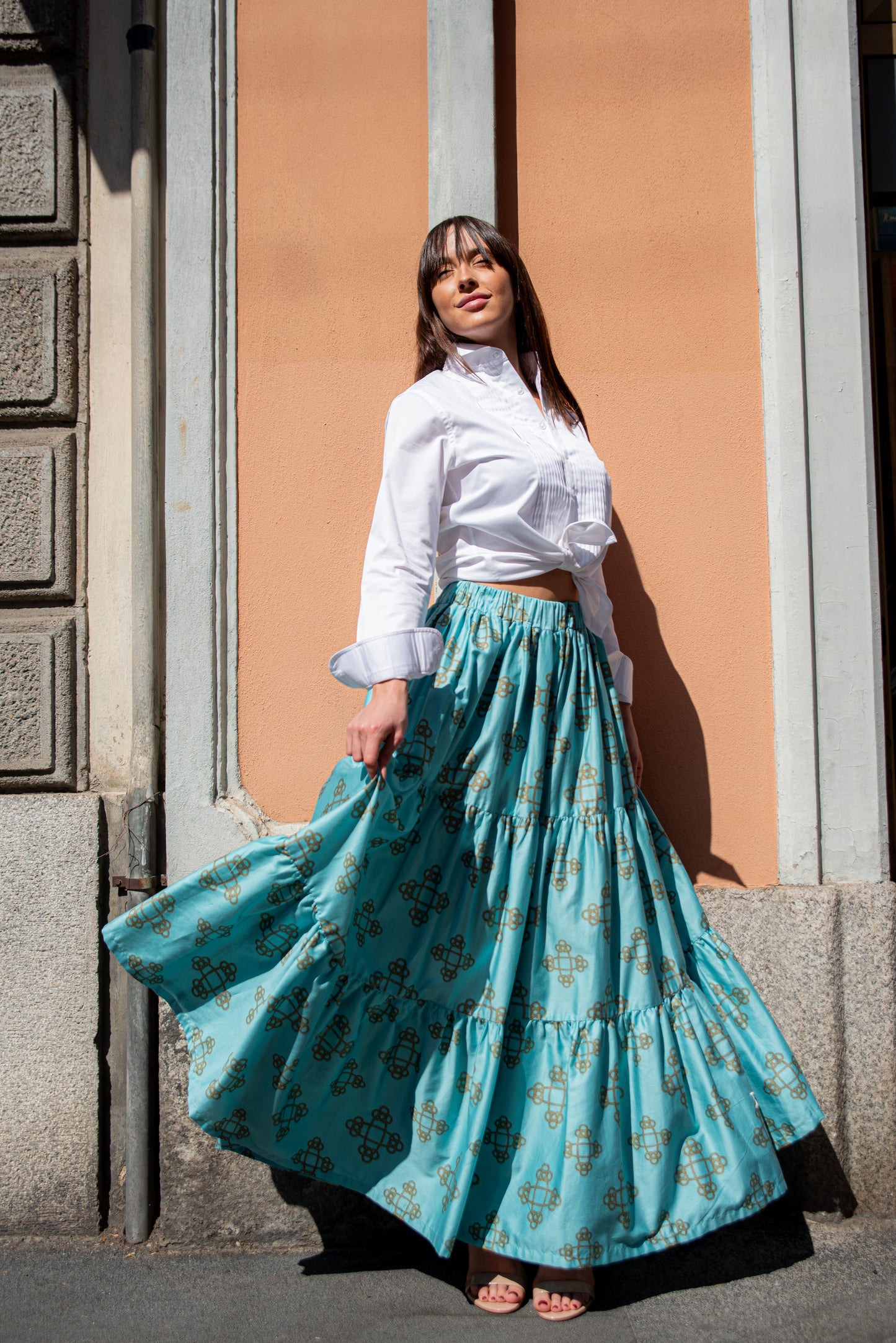 Gonna Franci Cotone Catene Tiffany