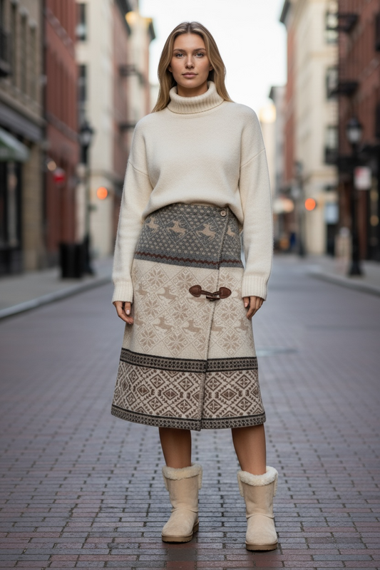 Gonna Sandrina motivo Cervi