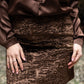 Minigonna Monica faux fur color marron glacé