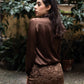 Minigonna Monica faux fur color marron glacé