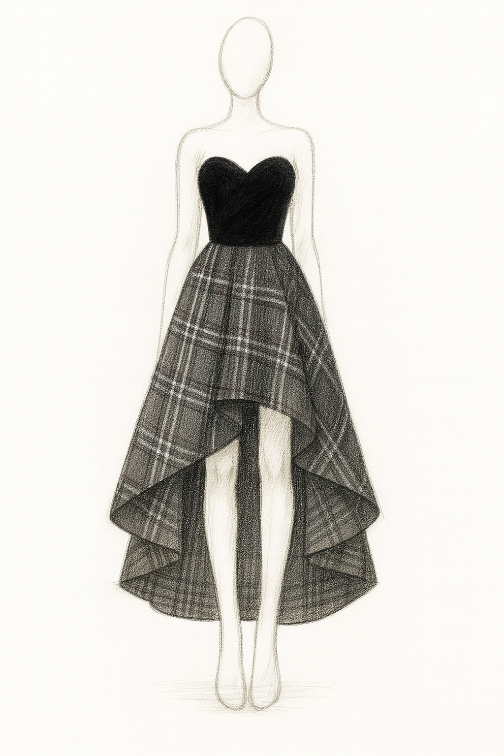 Gonna Sissi Scozzese nero