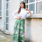 Gonna Toile de Jouy Valentina Verde