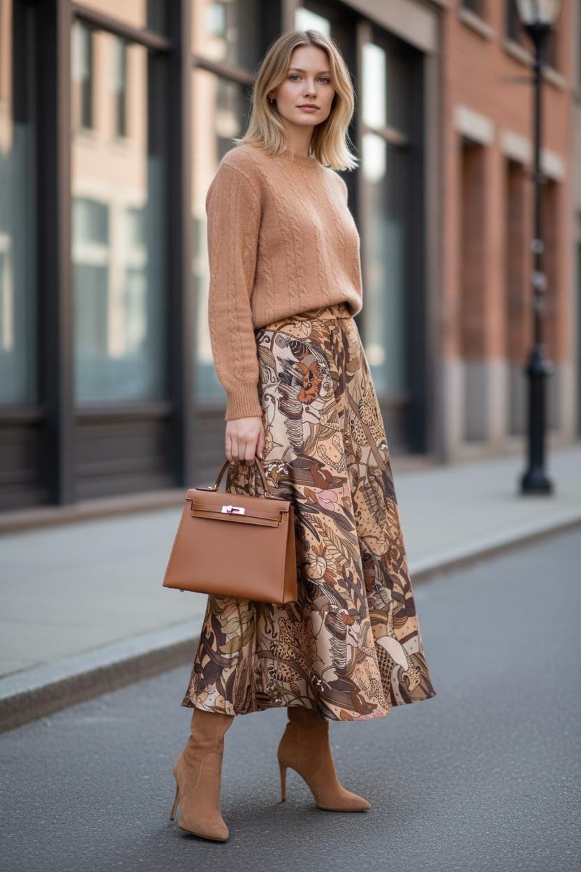 Gonna Valentina Savana tessuto panno