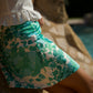 Gonna Monica Fiori Verde