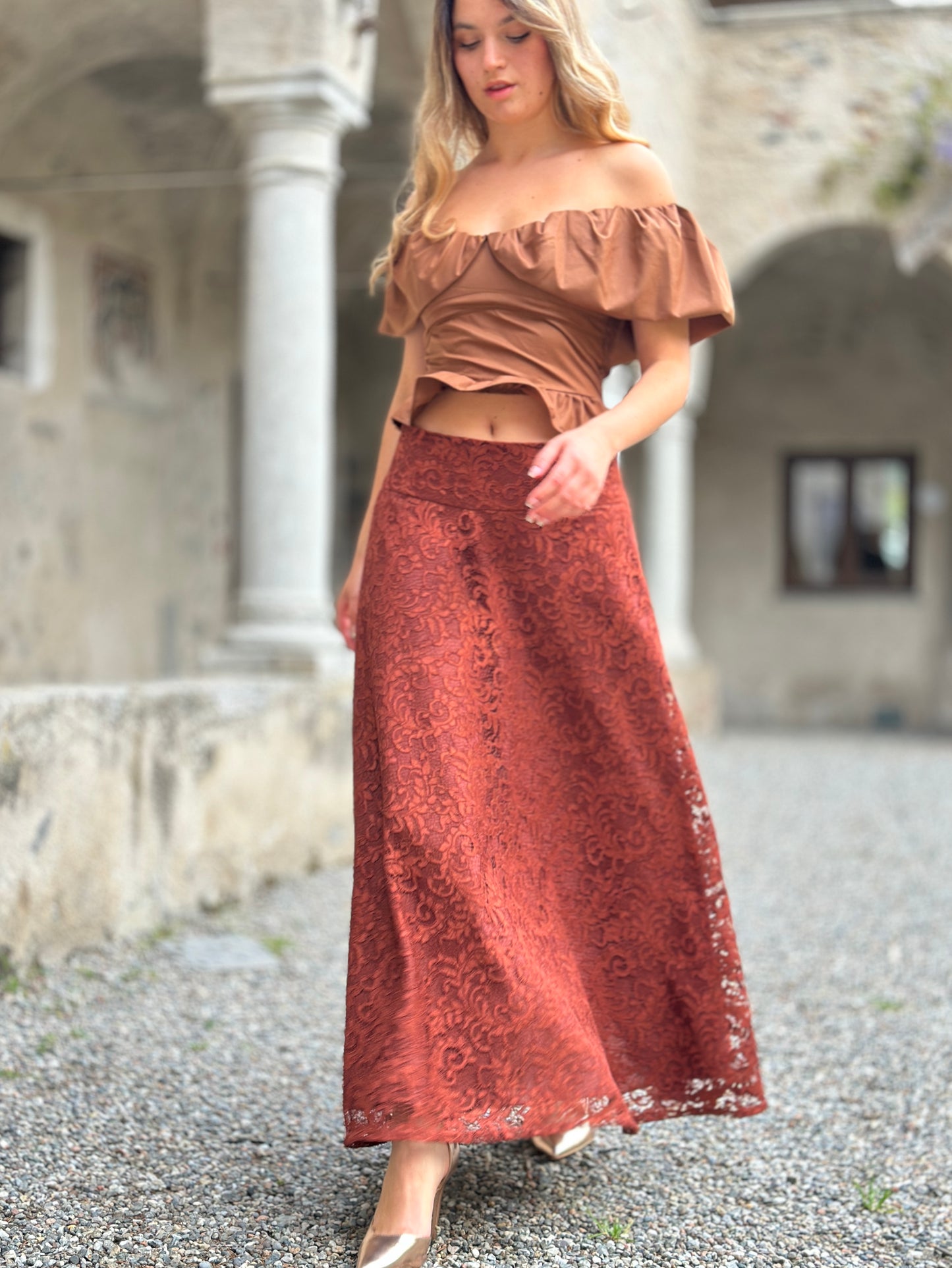 Gonna Valentina pizzo bruciato