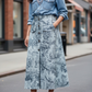 Gonna Toile de Jouy Azzurro Cielo