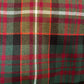 Gonna Antonia tartan rosso e nero