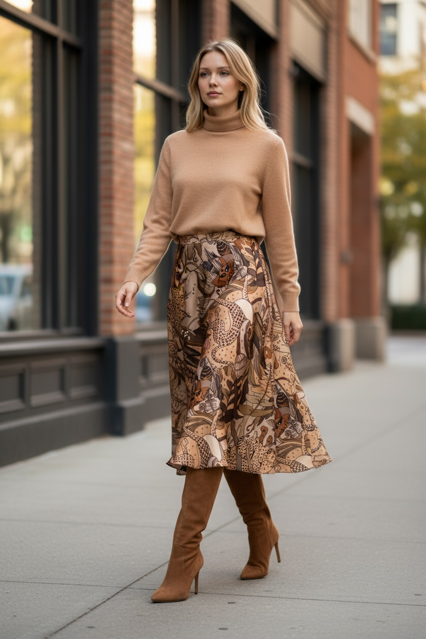 Gonna Valentina Savana tessuto panno