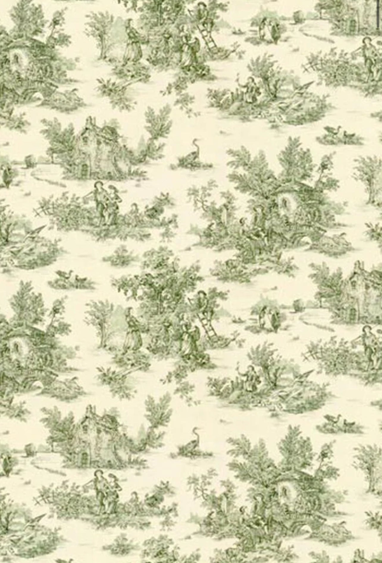 Gonna MINI ME Toile de Jouy verde