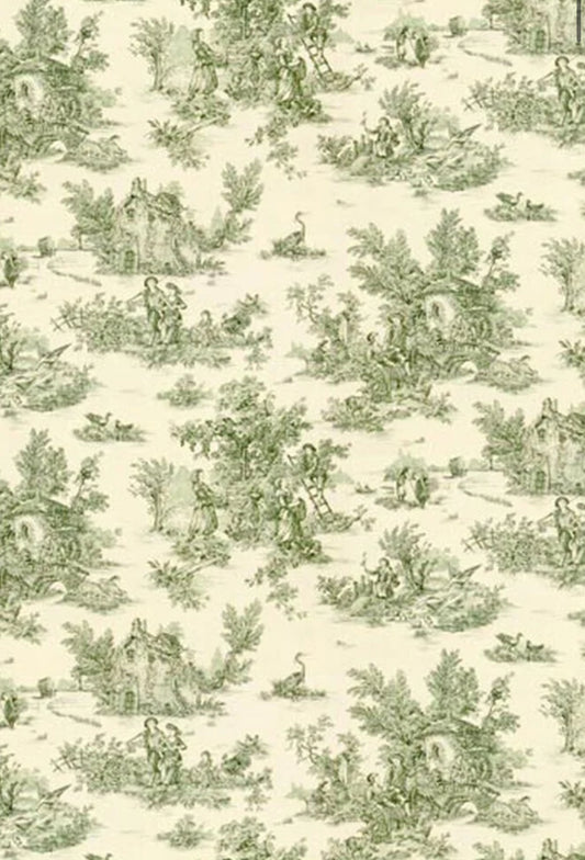 Gonna MINI ME Toile de Jouy verde