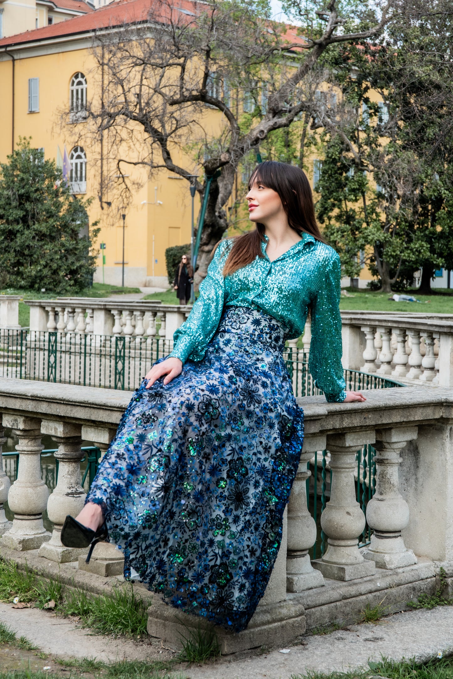 Gonna VALENTINA paillettes e cristalli LUXURY EDITION