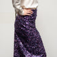 Gonna Sandrina Paillettes Viola