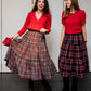 Gonna Franci Tartan Grigia