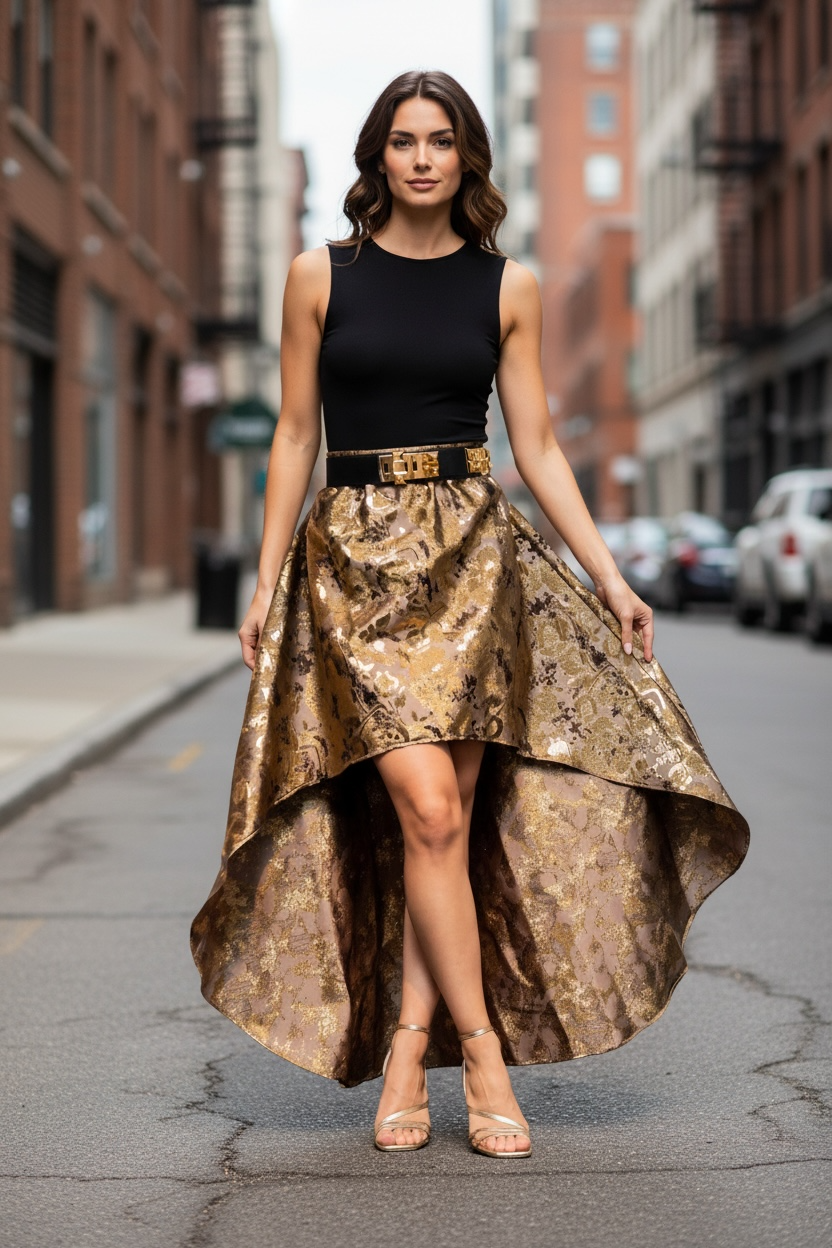 Gonna Sissi Seta Oro