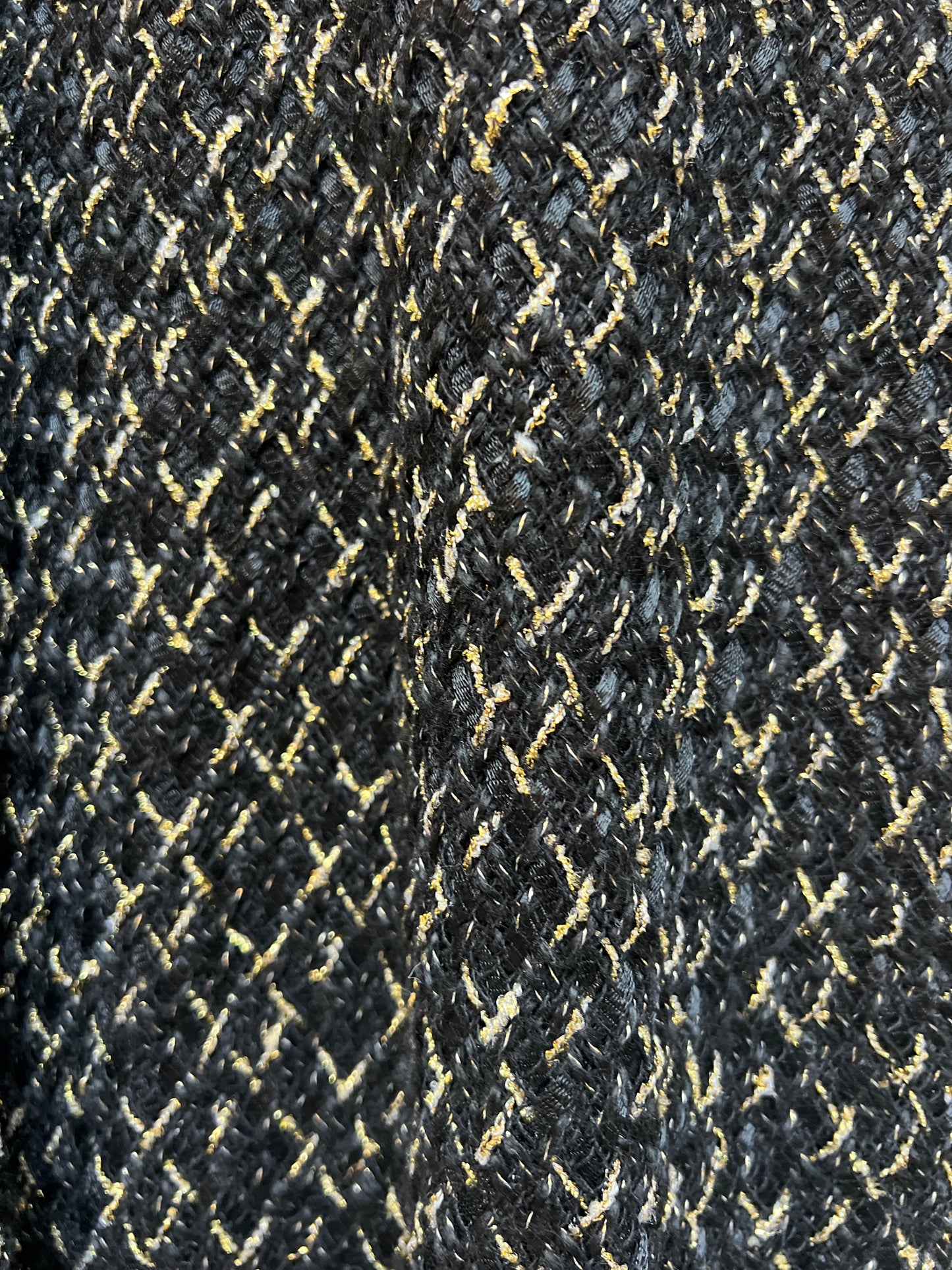 Gonna Valentina Tweed Nero e Oro