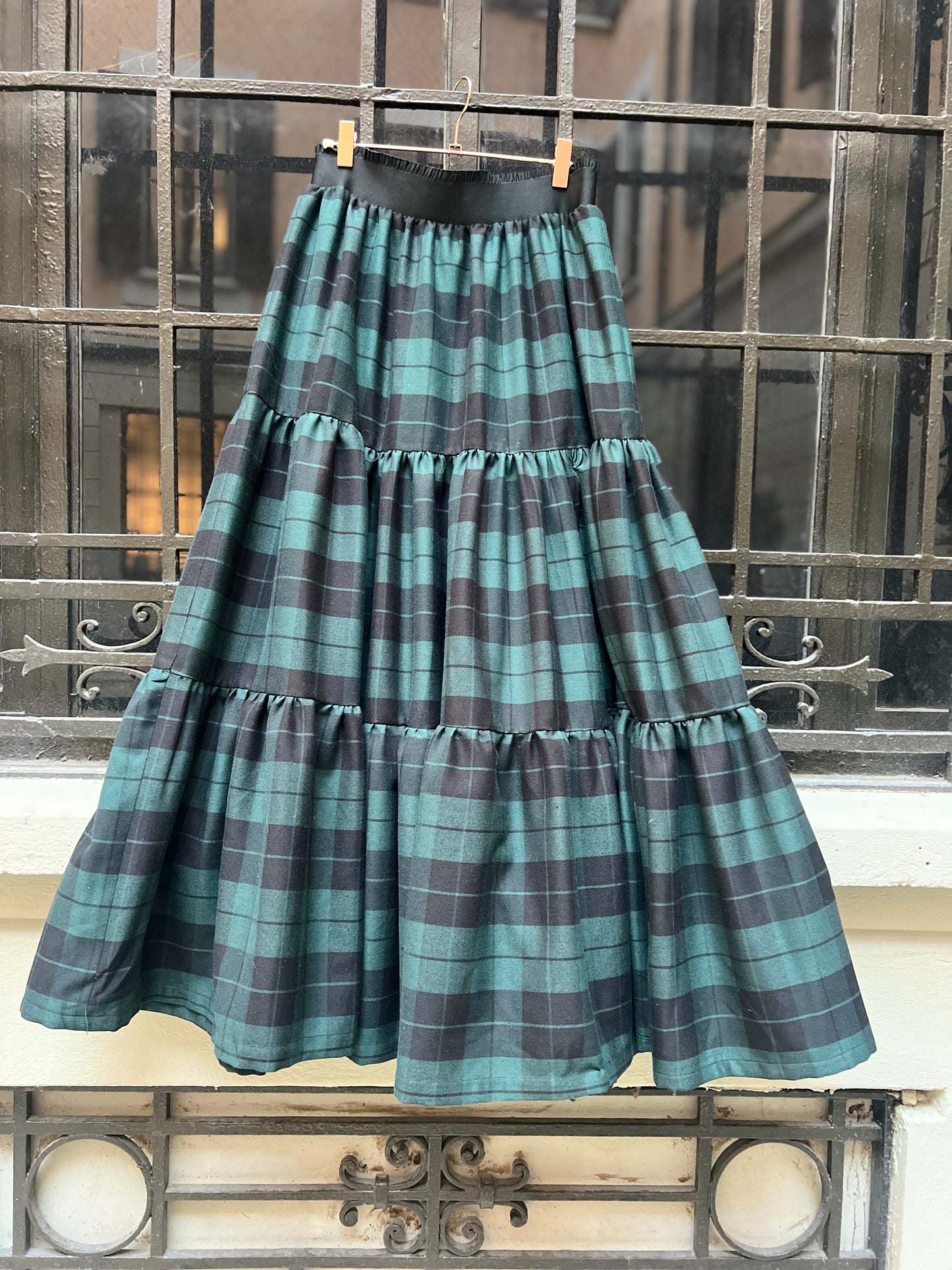 Gonna Franci Scacchi Verdi e Neri