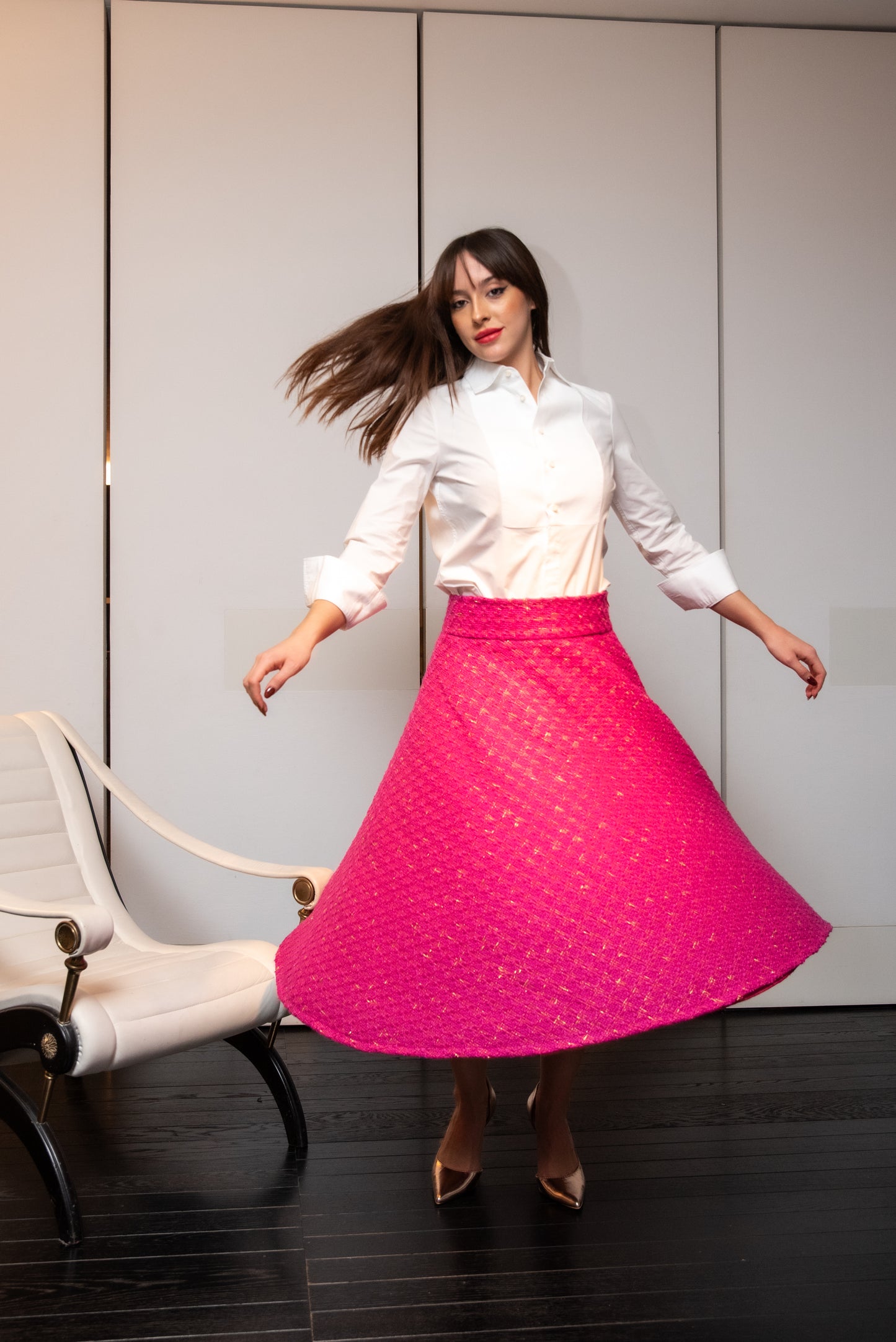 Gonna Valentina Tweed fuxia