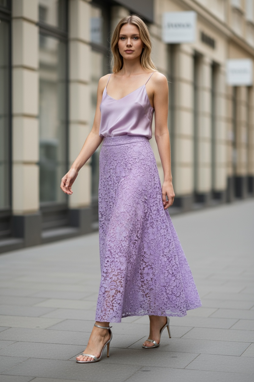 Gonna Valentina Pizzo LIMITED EDITION lilla