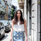 Gonna Monica Mikado Greche Blu
