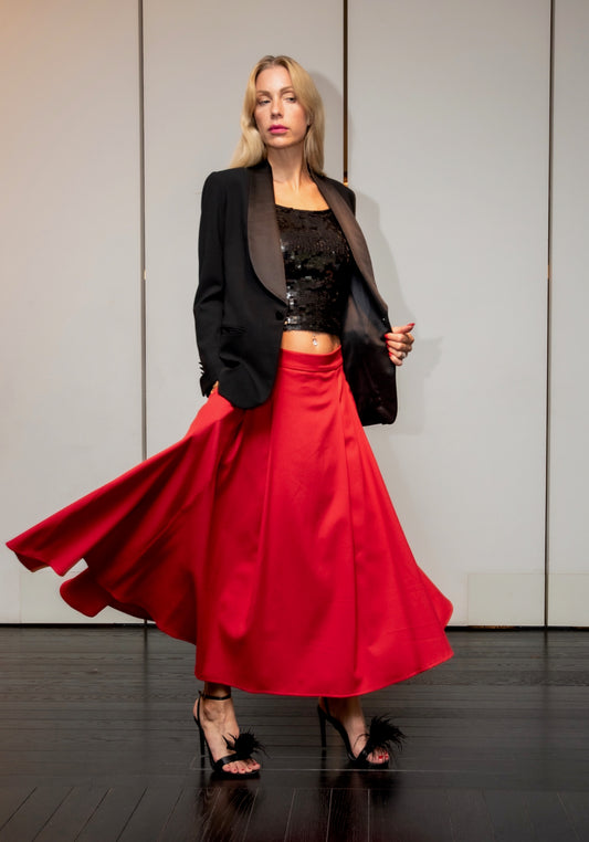 Gonna Luisa Cadi’ Rosso