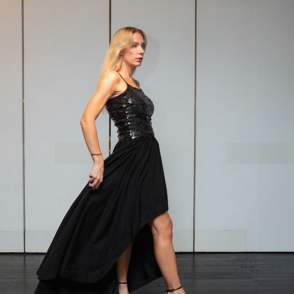 Gonna Sissi Taffetta’ Nero