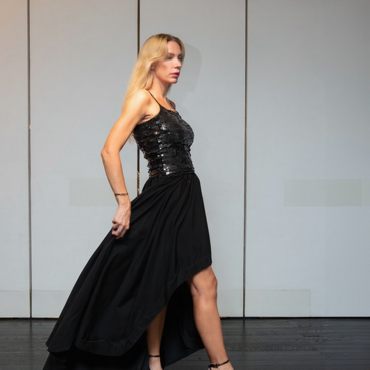 Gonna Sissi Taffetta’ Nero