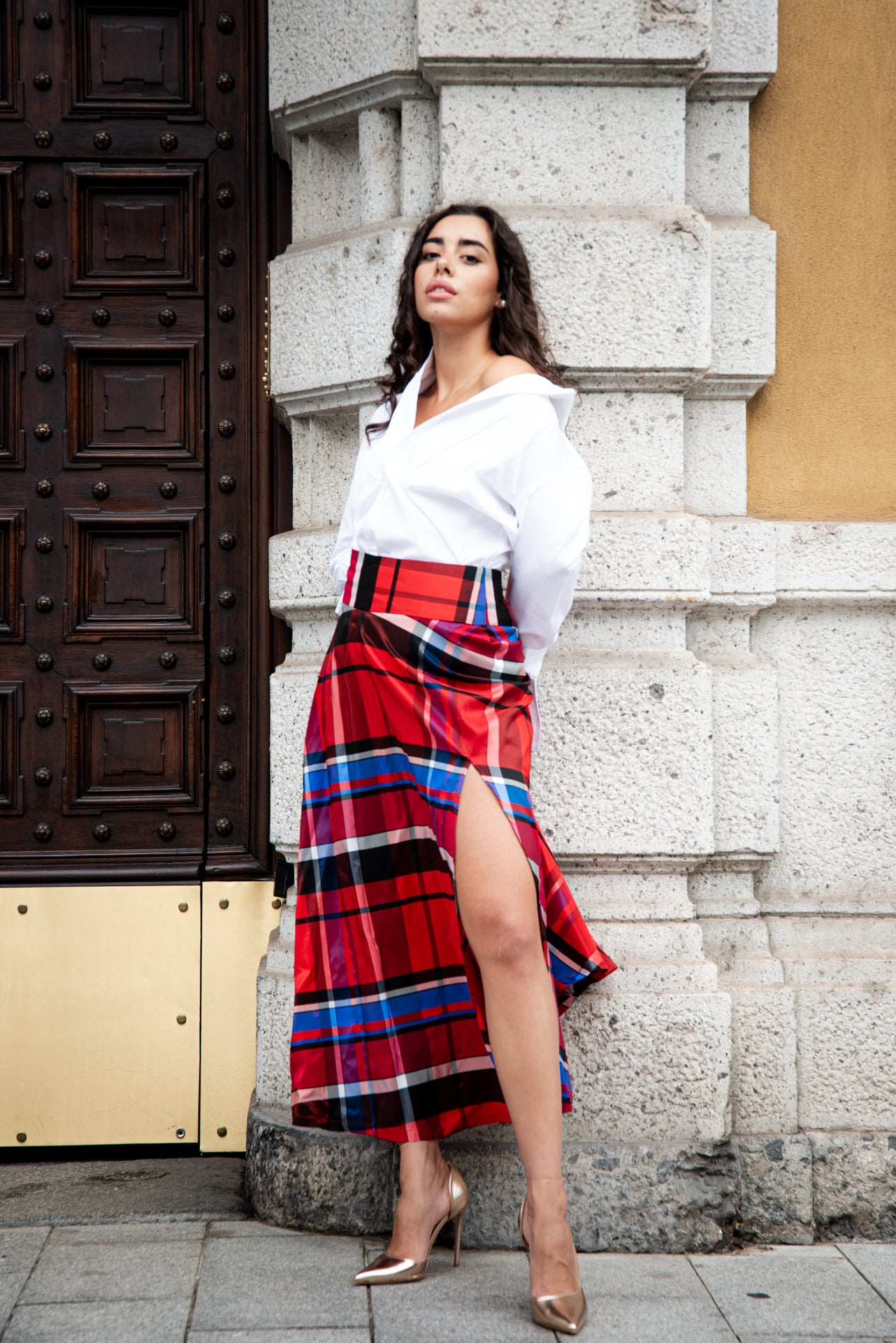 Gonna Antonia Scozzese rossa