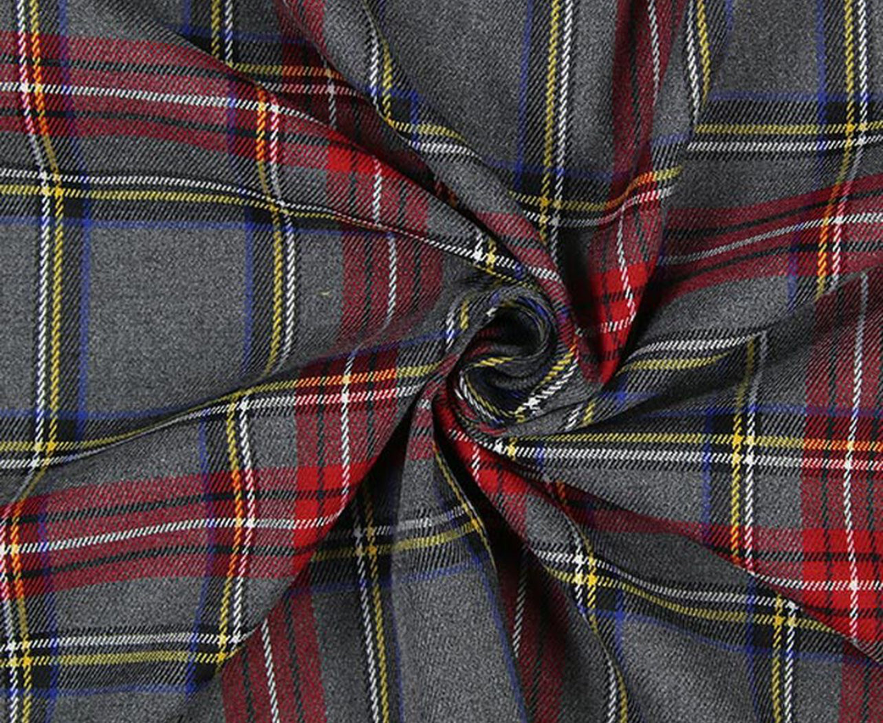 Gonna Franci Tartan Nero e Rosso