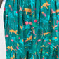 Gonna Franci Cotone verde  micro fantasia