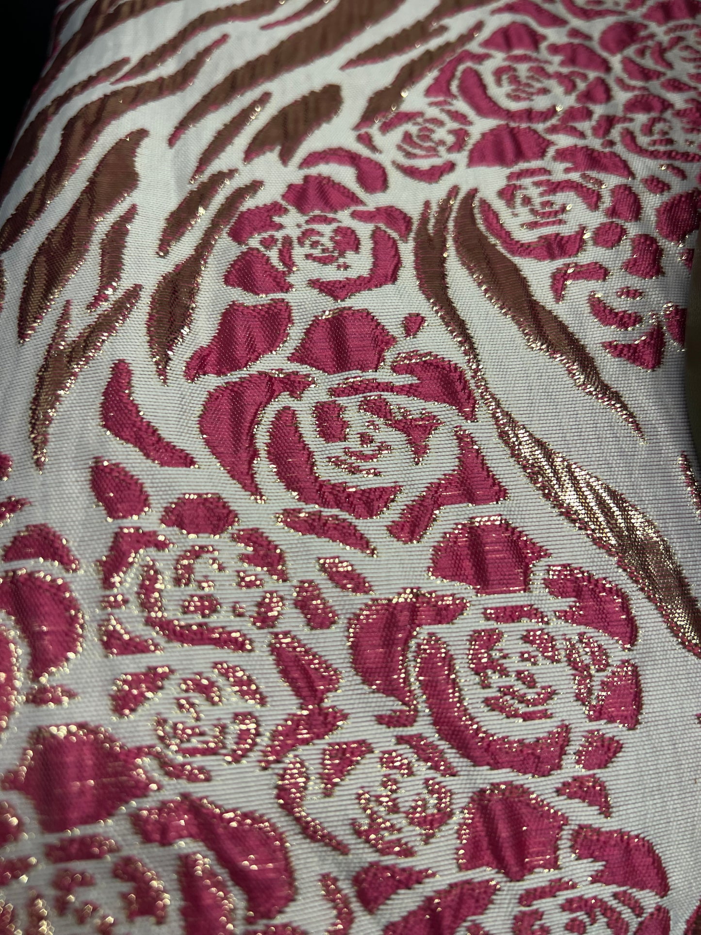 Gonna Robi  Broccato Fuxia