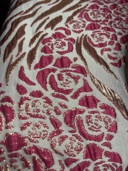 Gonna Robi  Broccato Fuxia