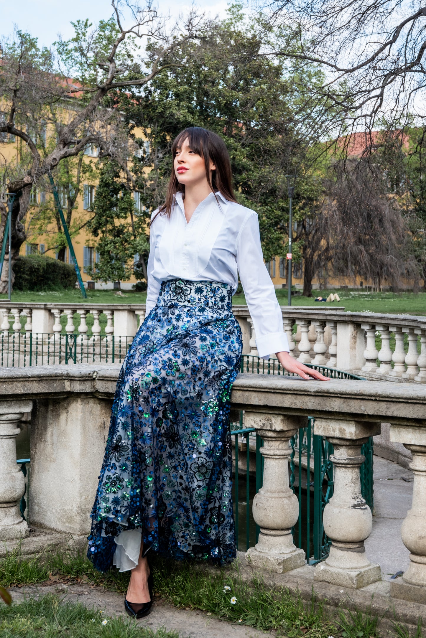 Gonna VALENTINA paillettes e cristalli LUXURY EDITION