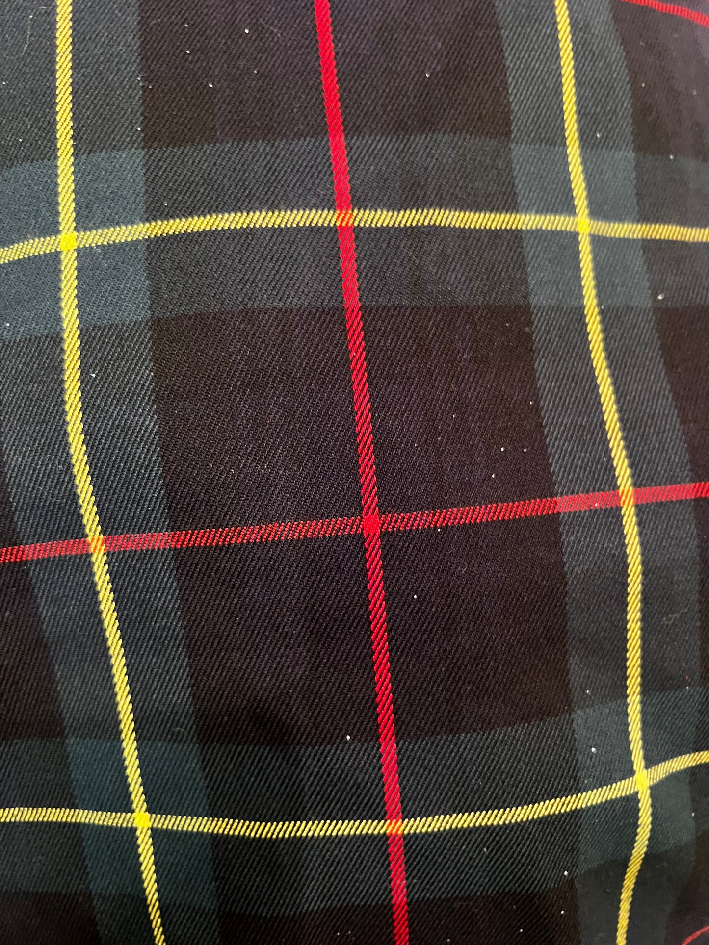 Gonna Antonia tartan rosso e nero