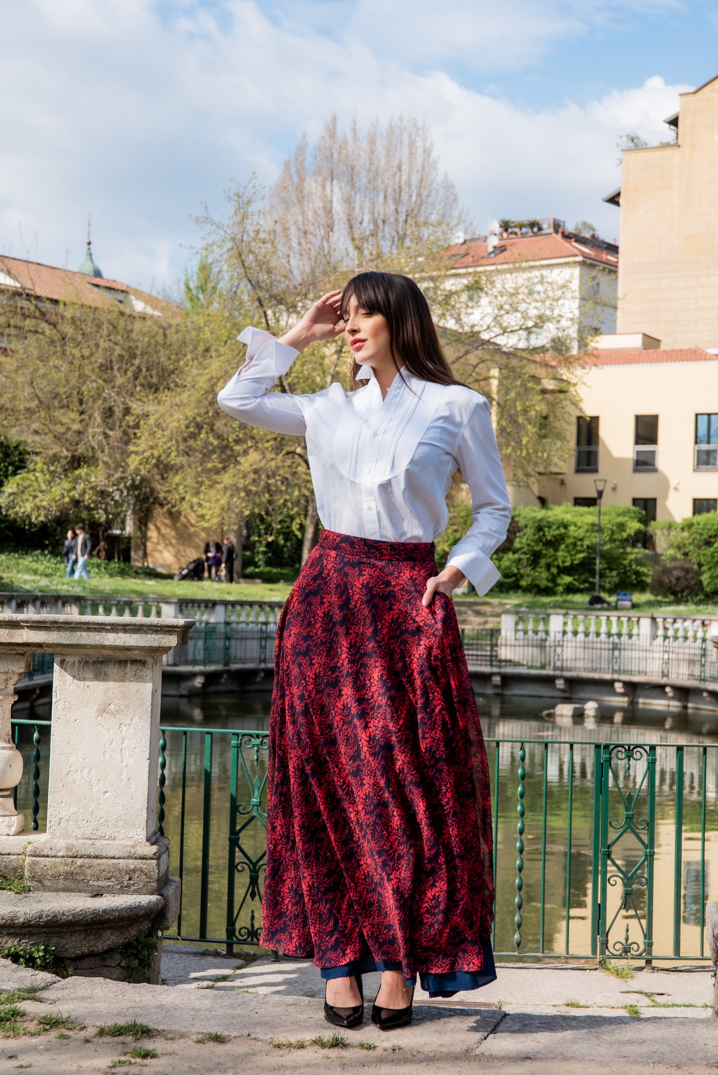 Gonna Malu’ Chiffon Blu