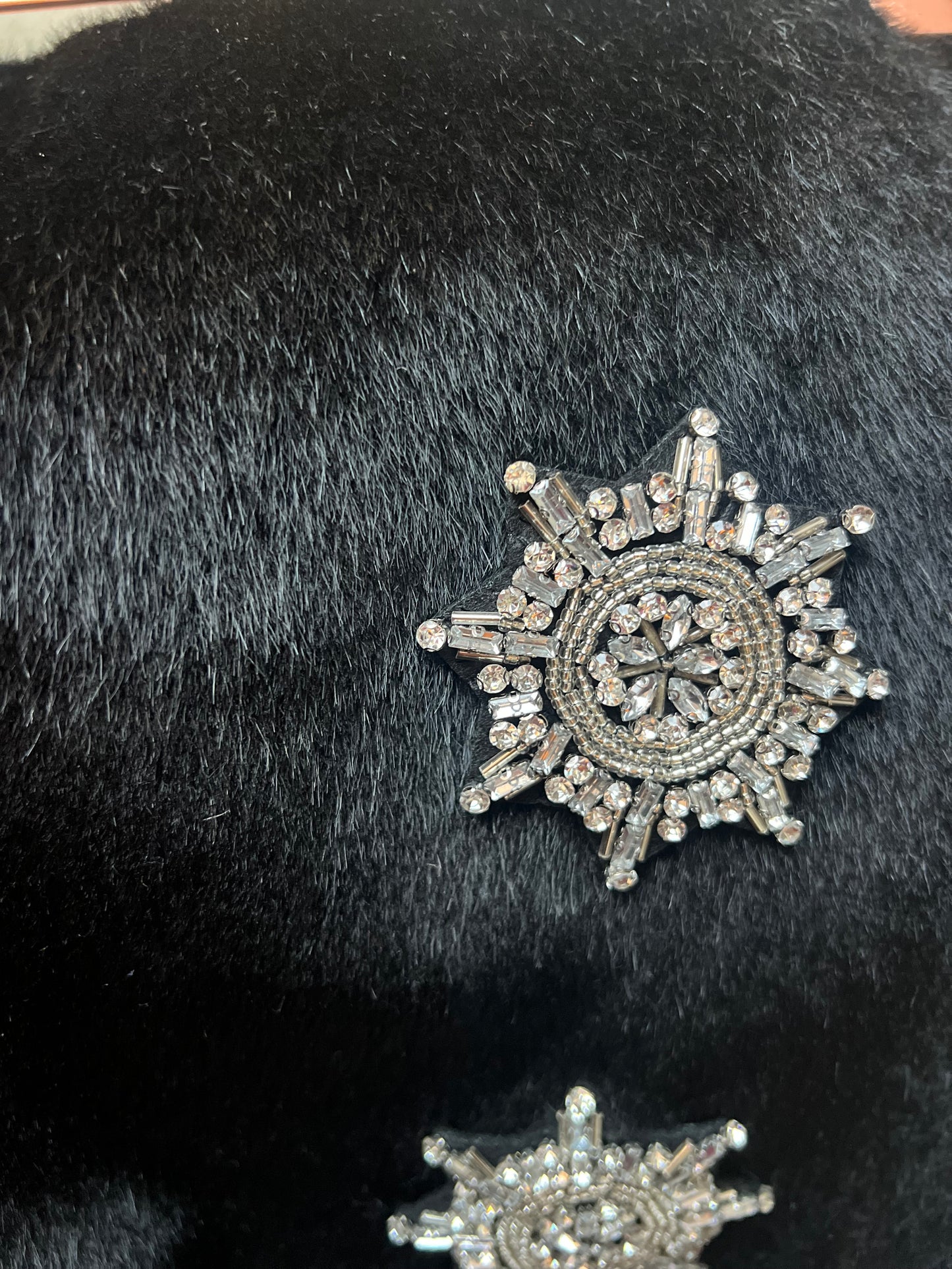 Minigonna Monica faux fur e Fiocchi di neve