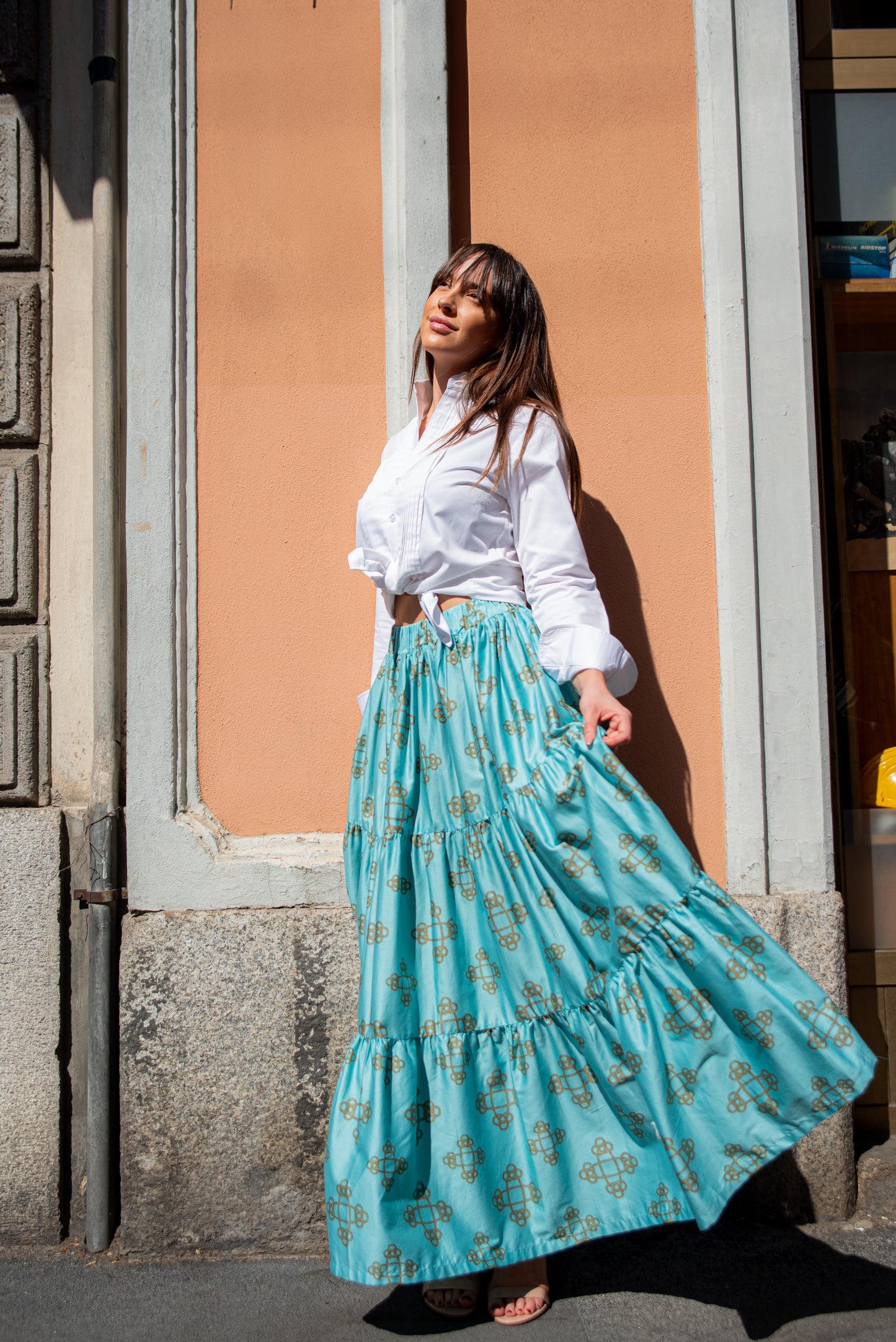 Gonna Franci Cotone Catene Tiffany