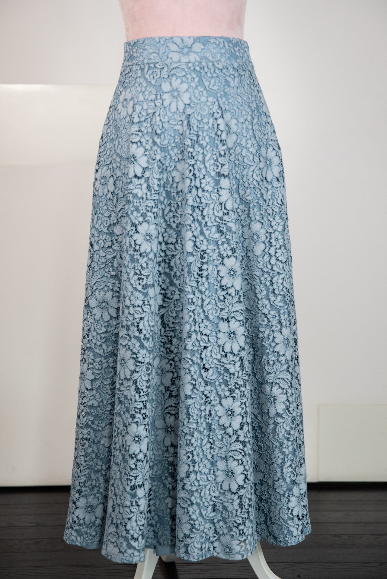 Gonna Valentina pizzo azzurro