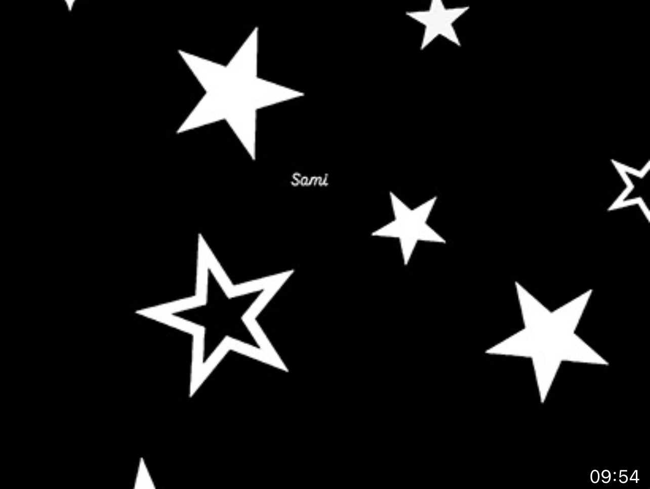 Gonna Malu’ in satin blu motivo stelle