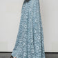 Gonna Valentina pizzo azzurro